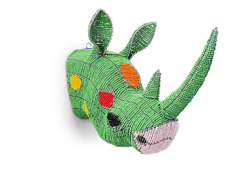 Beaded Mini Rhino Beaded Mini Rhino